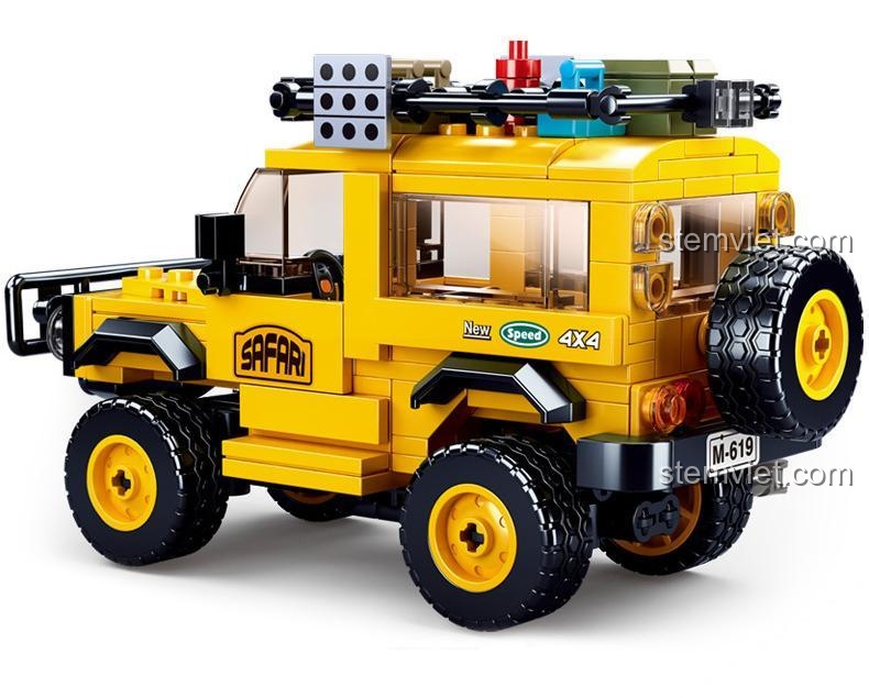 Kích thước bộ lắp ghép xe địa hình ORV Sluban M38-B0815