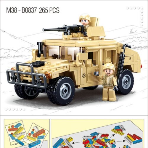 Xe Tấn Công Hummer H1 Sluban M38-B0837 hướng dẫn Sluban 837 Xe Humvee quân đội PDF gốc chất lượng cao