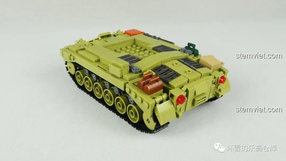 Hướng dẫn lắp ráp chi tiết cho bộ đồ chơi xe tăng Sluban M38-B0860.