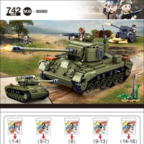 Xe tăng M26E1 Pershing và T26E4 Super Pershing Sluban M38-B0860 sách Sluban M38-B0860 Xe tăng Mỹ Thế chiến II