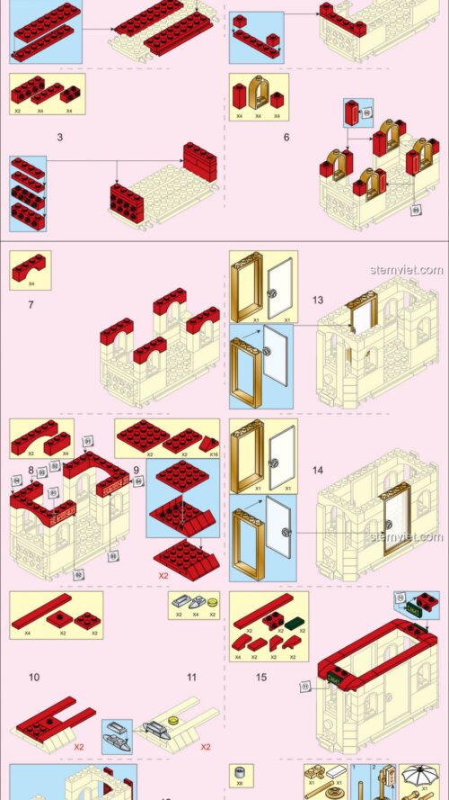 Xe điện tham quan Sluban M38-B0871 sách lắp ghép Sluban M38B0871 Xe điện tham quan