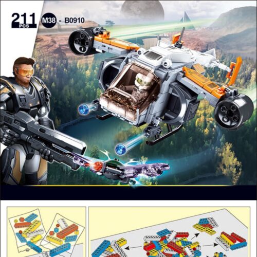 Máy bay chiến đấu hạng nhẹ Lôi Điện Sluban M38-B0910 sách lắp ghép Sluban M38-B0910 Máy bay chiến đấu Lôi Điện PDF gốc chất lượng cao