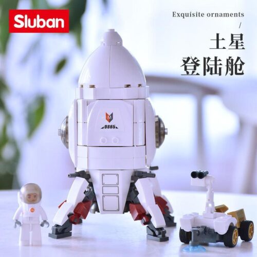 Bộ lắp ráp Sluban M38-B0923 Tàu đổ bộ Sao Thổ, đồ chơi mô hình không gian cho bé trai 6 tuổi, khám phá vũ trụ giá tốt.