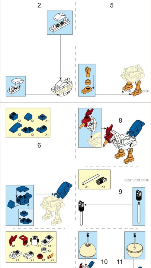 Bộ Lắp Ráp Hộp Mù Động Vật Trứng Sluban QBricks Egg M38-B0969/Động vật trứng biến hình Sluban M38-B0969/Tắc kè hoa 6in1 Sluban M38-B0969/Phượng hoàng hợp thể Sluban M38-B0969/Bộ sưu tập QBricks Egg Sluban M38-B0969/Đồ chơi động vật trứng Sluban M38-B0969/Mô hình động vật lắp ráp Sluban M38-B0969/Đồ chơi hộp mù động vật Sluban M38-B0969 sách hướng dẫn Sluban 969 Đồ chơi động vật trứng