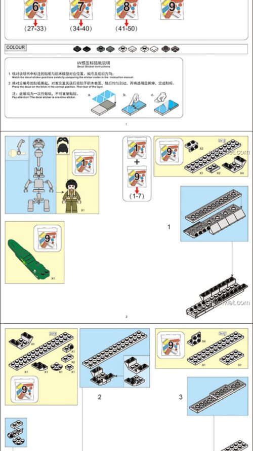 Máy bay chiến đấu MiG-15bis Sluban M38-B0983 hướng dẫn lắp ghép Sluban 0983 Máy bay MiG-15bis