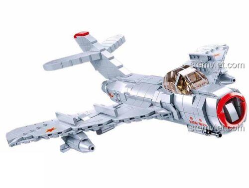 Mô hình MiG-15bis Sluban M38-B0983, đồ chơi lắp ráp máy bay quân sự, chi tiết sắc nét, cho bé trai