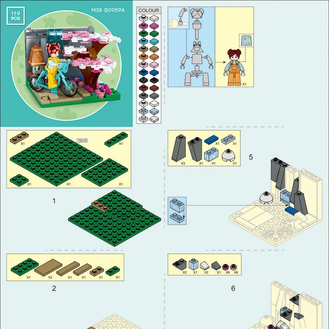 Thế Giới Thu Nhỏ Tự Tay Lắp Ráp Sluban M38-B0989 hướng dẫn lắp ghép Sluban M38 B0989 Thế Giới Thu Nhỏ Tự Tay Ráp