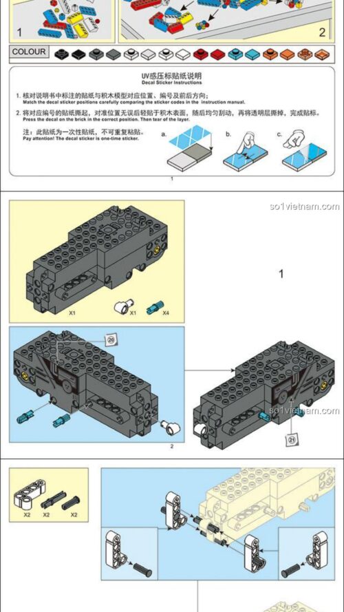 Xe Địa Hình RC Ice Wanderer Sluban M38 B0992 Hướng Dẫn Lắp Ráp Sluban M38-B0992 Xe Địa Hình Điều Khiển Từ Xa Ice Wanderer