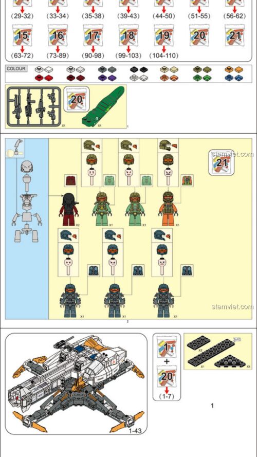 Căn cứ phòng thủ Đông Sơn Sluban M38-B0999 hướng dẫn Sluban M38 B0999 Bão Nguyên Tử: Trận Chiến Phòng Thủ Căn Cứ Đông Sơn