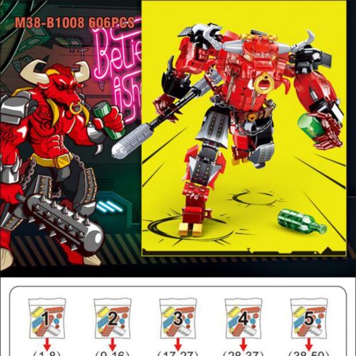 Sách Hướng Dẫn Lắp Ráp Mô hình Ngưu Ma Vương Sluban M38-B1008, Hướng dẫn lắp ráp Sluban 1008 Mô hình Ngưu Ma Vương, Sách hướng dẫn Sluban M38B1008 Mô hình Ngưu Ma Vương, Hướng dẫn lắp ghép Sluban M38B1008 Mô hình Ngưu Ma Vương