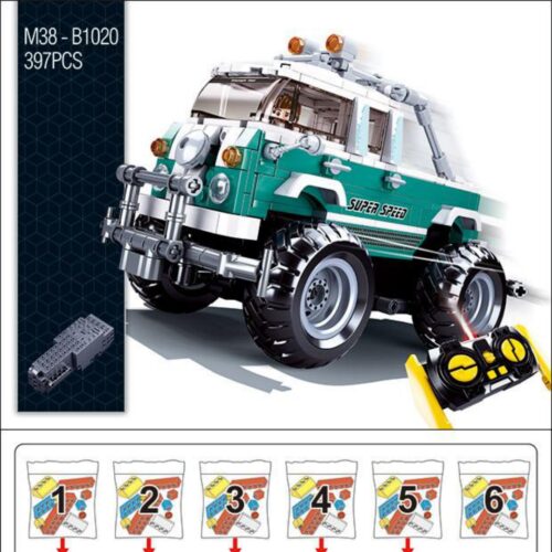 Xe T2 Bánh Lớn Điều Khiển Từ Xa Sluban M38-B1020 hướng dẫn lắp ráp Sluban B1020 Xe địa hình điều khiển từ xa