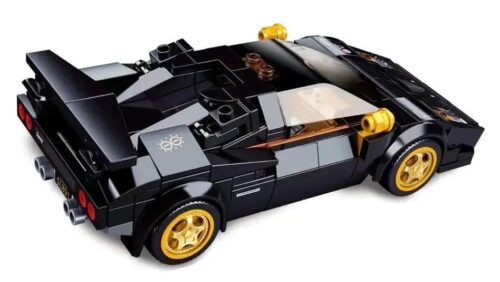 Bộ lắp ghép siêu xe Lamborghini Countach Sluban M38-B1098 màu đen, đồ chơi mô hình giá rẻ cho bé trai 8 tuổi.