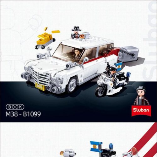 Xe Cadillac Cổ Điển Cảnh Sát Sluban M38-B1099 Hướng dẫn lắp ráp Xe cảnh sát lắp ráp