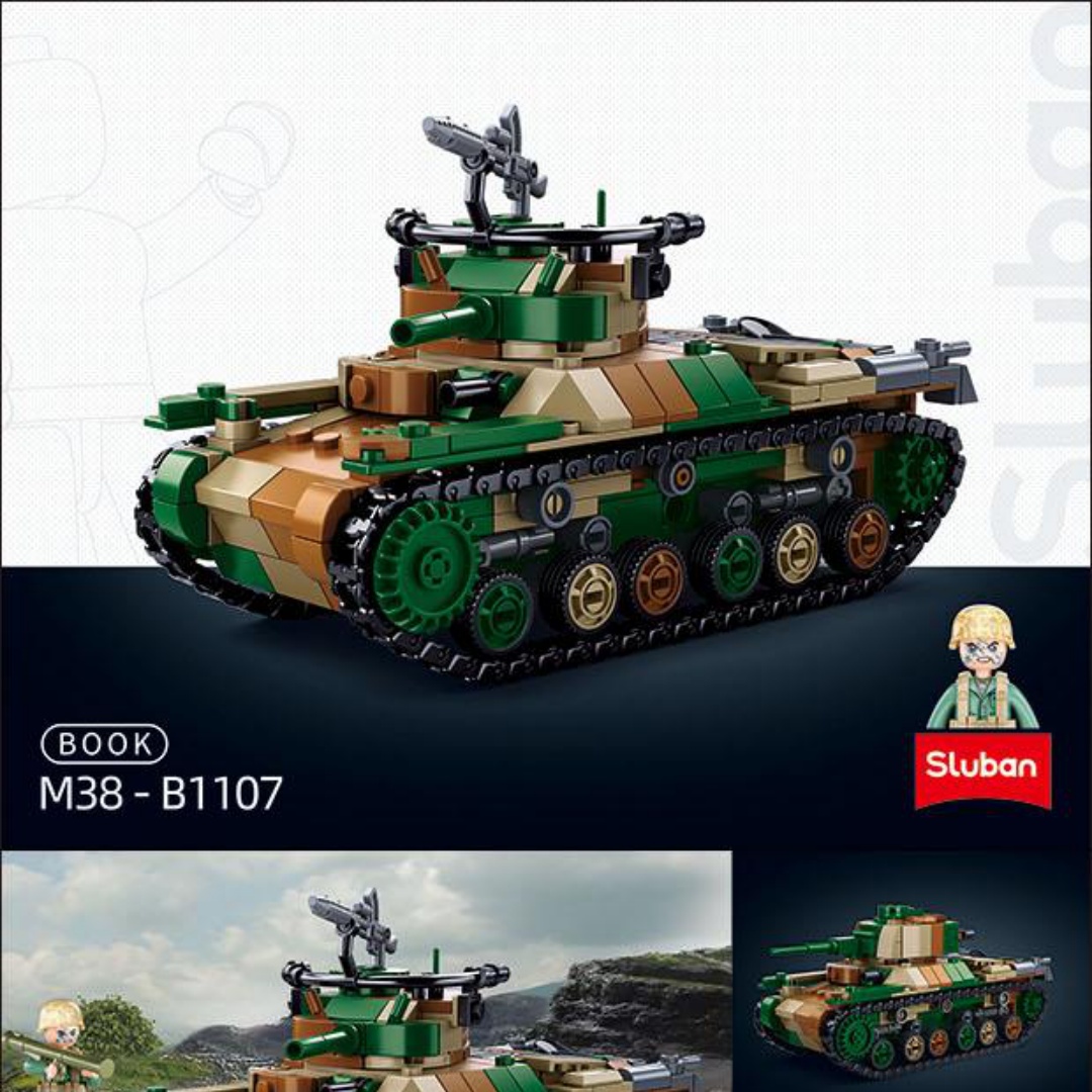 Xe tăng Kiểu 97 Chi-Ha Sluban M38-B1107 hướng dẫn lắp ghép Sluban M38-B1107 Type 97 Chi-Ha PDF gốc chất lượng cao