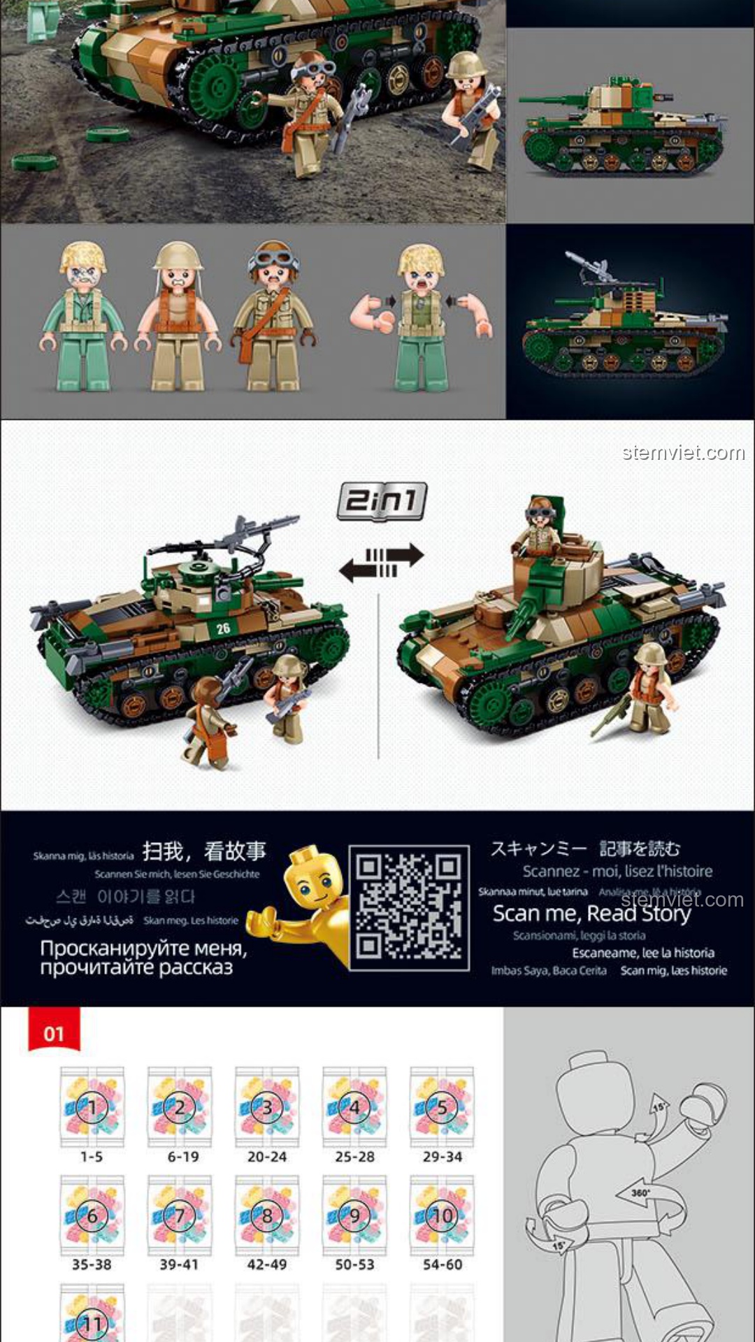 Xe tăng hạng trung Kiểu 97 Sluban M38-B1107 sách Sluban M38-B1107 Type 97 Chi-Ha PDF gốc chất lượng cao