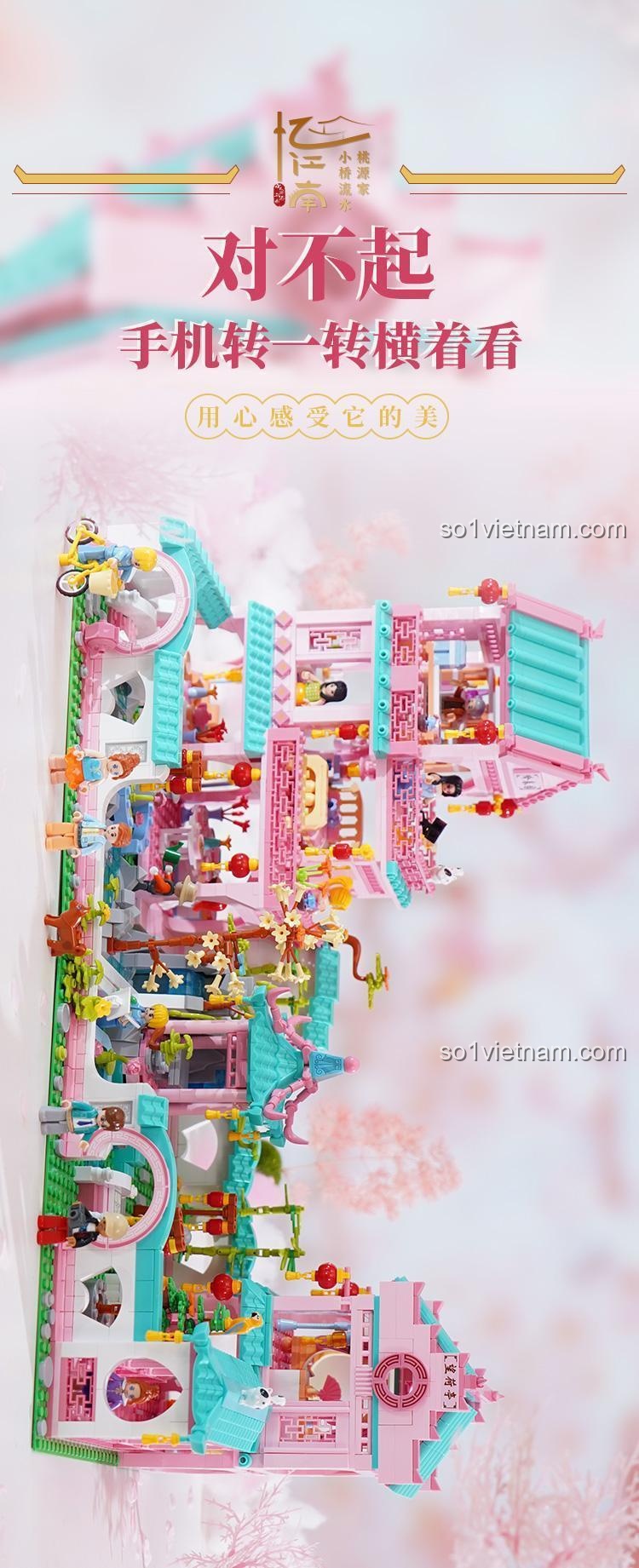 Bộ lắp ghép Sluban M38-B1116 Biệt thự Vườn Xuân - Chi tiết 1