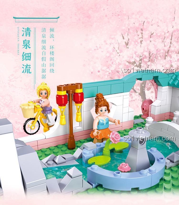 Bộ lắp ghép Sluban M38-B1116 Biệt thự Vườn Xuân - Chi tiết 11