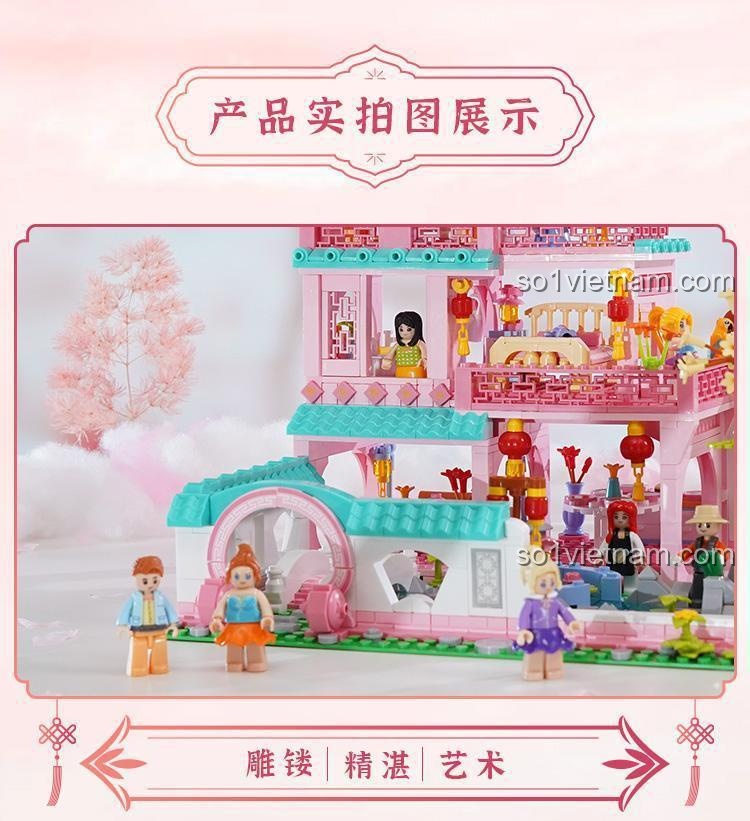 Bộ lắp ghép Sluban M38-B1116 Biệt thự Vườn Xuân - Chi tiết 12