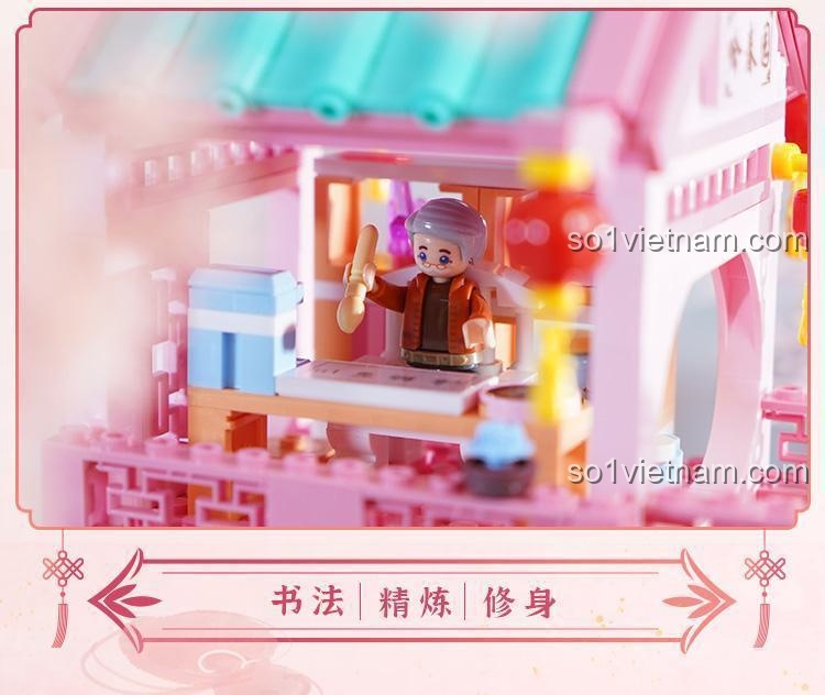 Bộ lắp ghép Sluban M38-B1116 Biệt thự Vườn Xuân - Chi tiết 13
