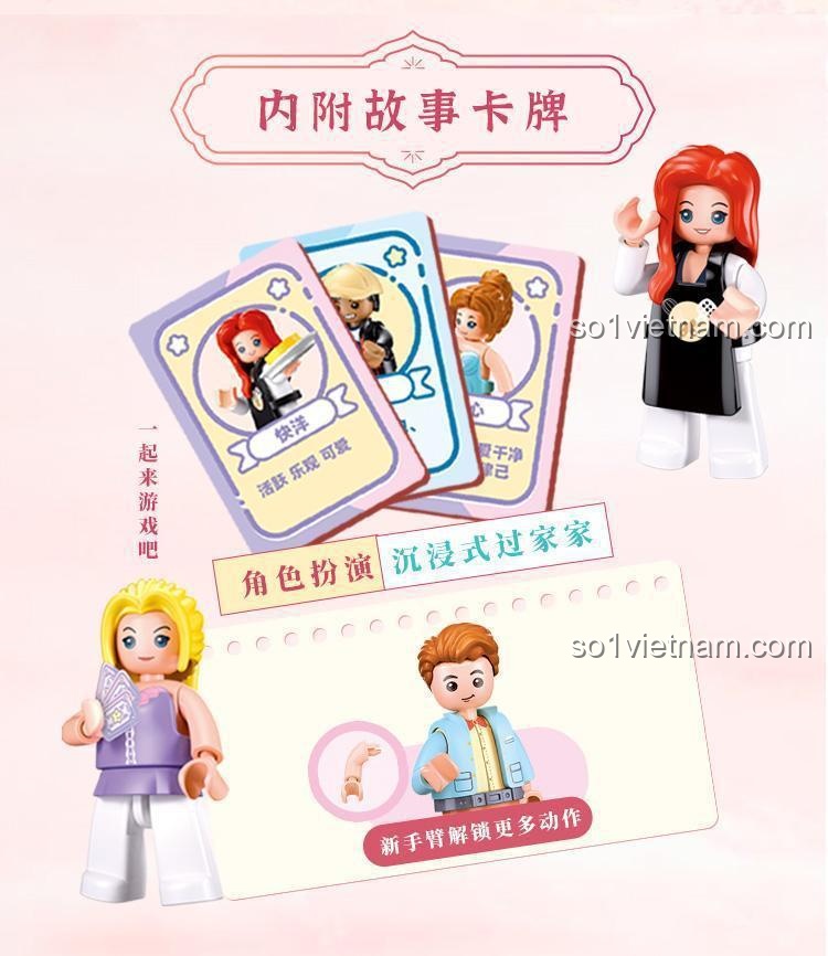 Bộ lắp ghép Sluban M38-B1116 Biệt thự Vườn Xuân - Chi tiết 15