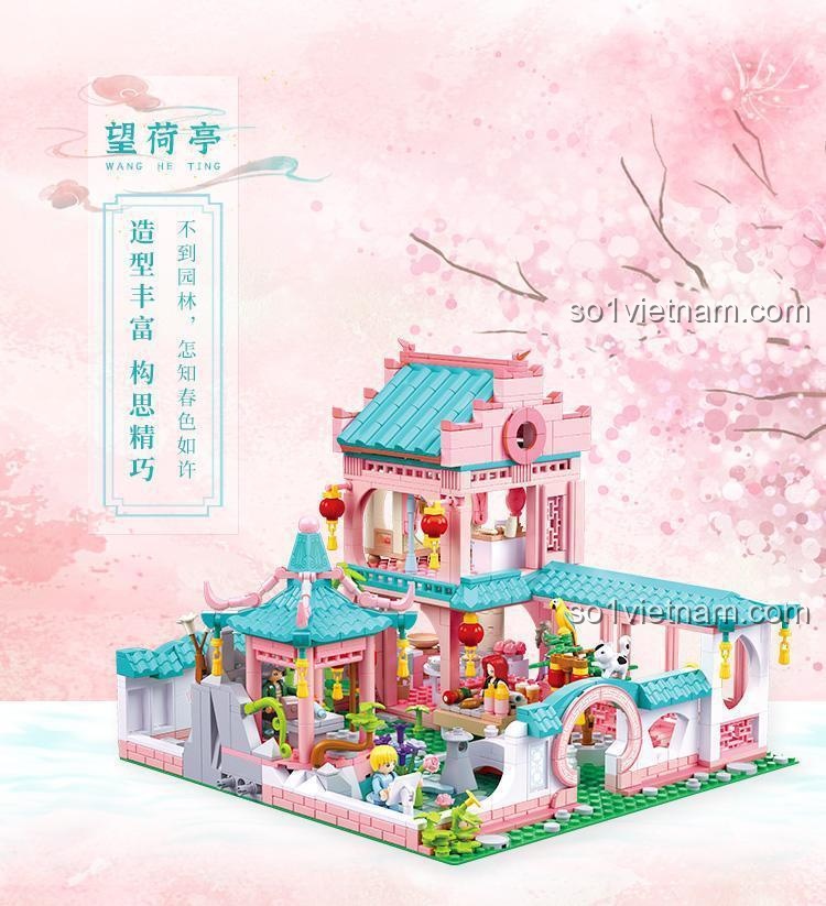 Bộ lắp ghép Sluban M38-B1116 Biệt thự Vườn Xuân - Chi tiết 3