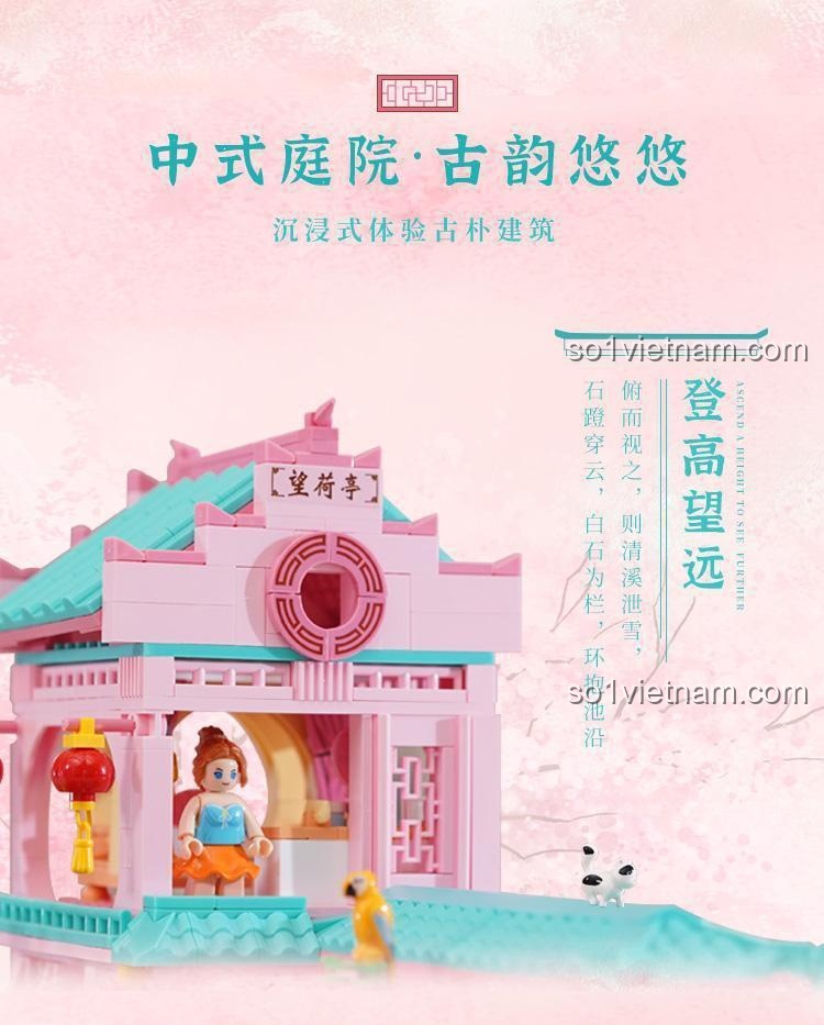 Bộ lắp ghép Sluban M38-B1116 Biệt thự Vườn Xuân - Chi tiết 4