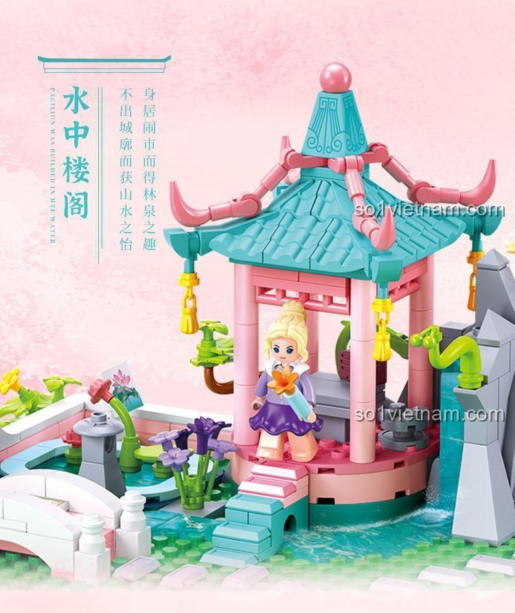 Bộ lắp ghép Sluban M38-B1116 Biệt thự Vườn Xuân - Chi tiết 5