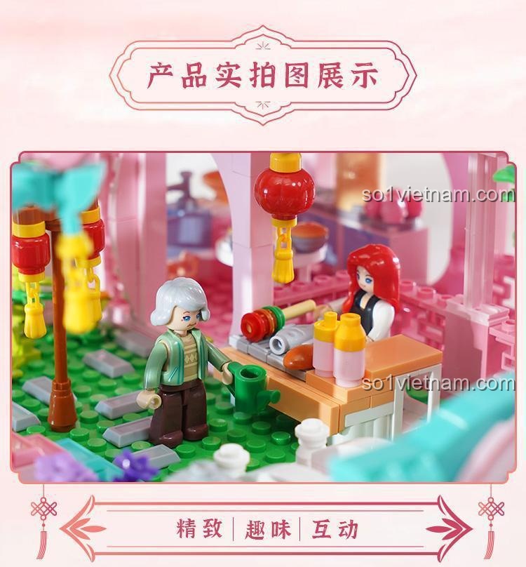 Bộ lắp ghép Sluban M38-B1116 Biệt thự Vườn Xuân - Chi tiết 6