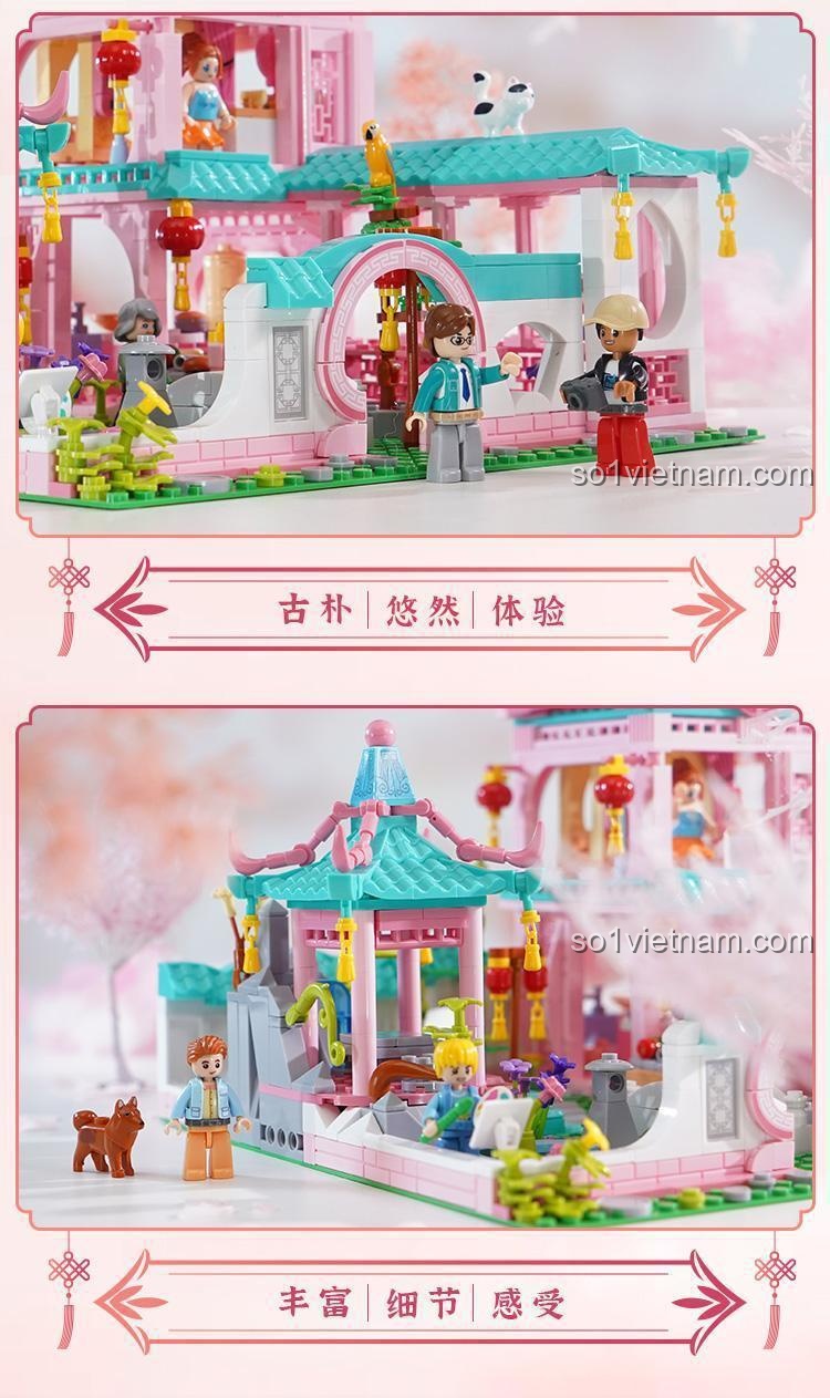 Bộ lắp ghép Sluban M38-B1116 Biệt thự Vườn Xuân - Chi tiết 7