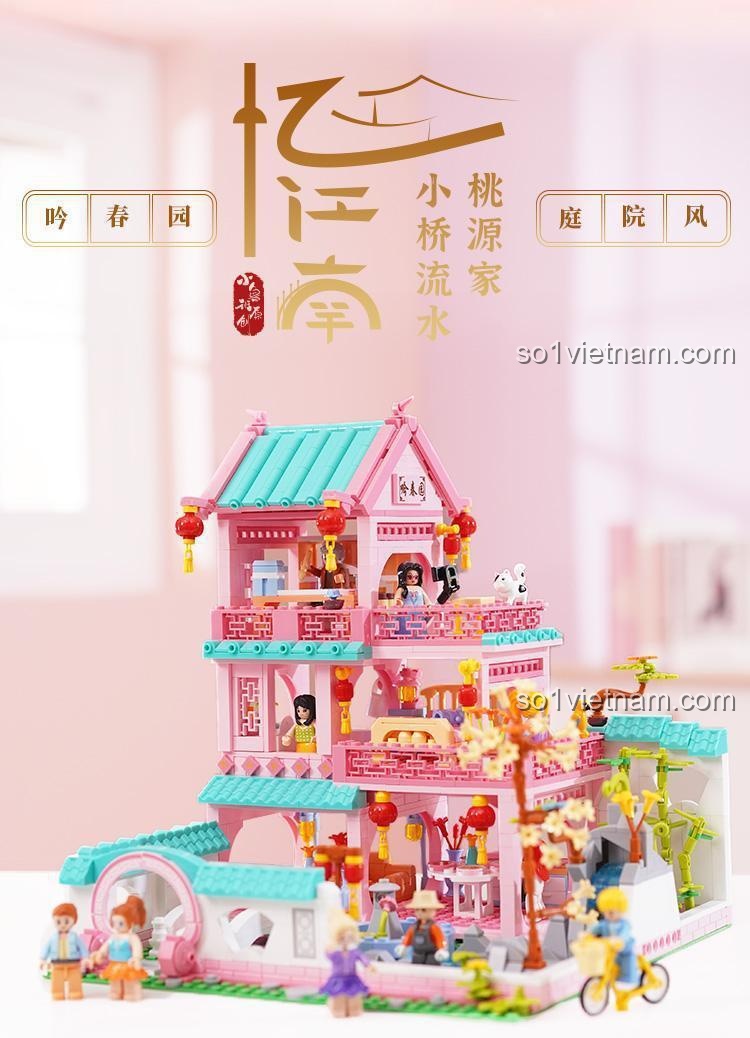 Bộ lắp ghép Sluban M38-B1116 Biệt thự Vườn Xuân - Chi tiết 8