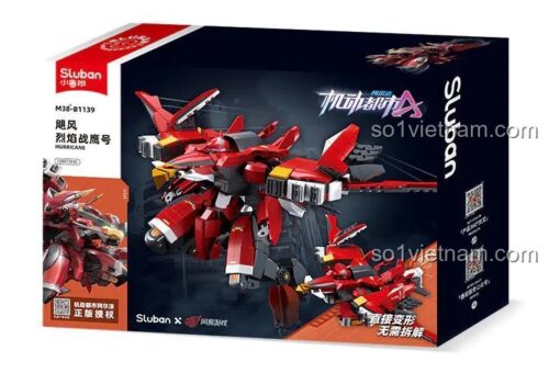 Hộp sản phẩm Cơ Động Đô Thị Alpha: Bão Tố - Liệt Diễm Chiến Ưng Sluban M38-B1139