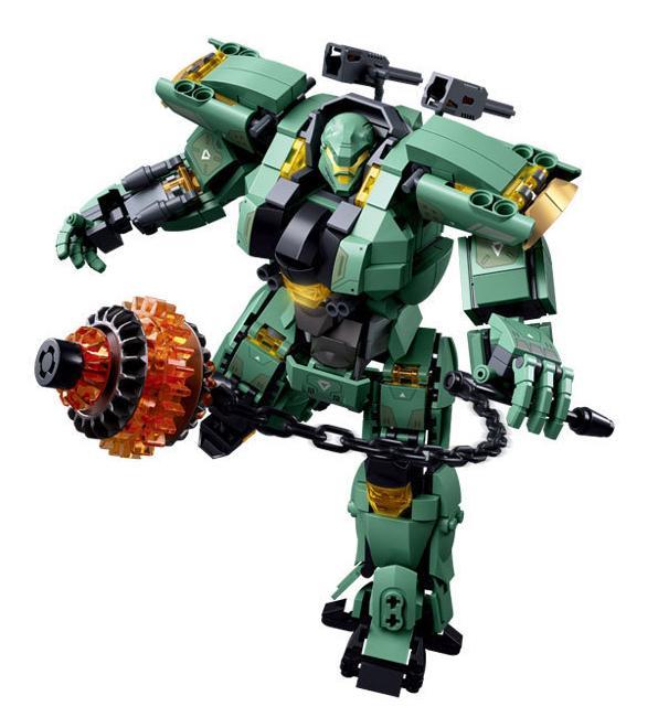 Bộ lắp ráp Robot Diệt Tận Thế Sluban M38-B1153, mô hình Robot chiến đấu màu xanh lá, đen, vàng, cam với sức mạnh vô song, khớp nối linh hoạt, bắn đạn nhựa. Đồ chơi mô hình Sluban M38-B1153 cho bé trai 8 tuổi, giá tốt.