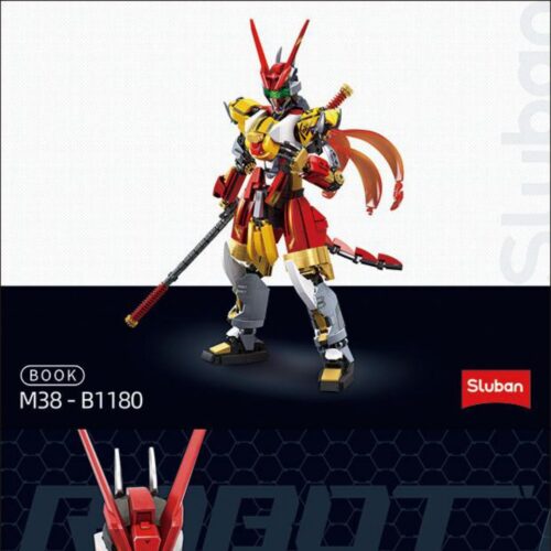 Cơ Giáp Sư: Tề Thiên Đại Thánh Cyber Wukong Sluban M38-B1180 sách Sluban 1180 Cơ Giáp Sư: Tề Thiên Đại Thánh Cyber Wukong, hướng dẫn Sluban 1180 Mô hình Cơ Giáp Cyber Wukong, hướng dẫn lắp ghép Sluban 1180 Robot Cyber Wukong, sách Sluban M38B1180 Robot Tề Thiên Đại Thánh