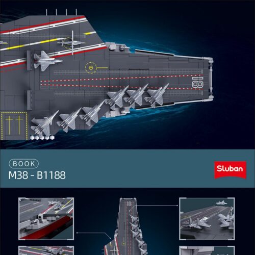 Tàu sân bay Phúc Kiến Sluban M38-B1188, Hàng không mẫu hạm 003 Sluban M38-B1188, sách Sluban M38B1188 Hàng không mẫu hạm 003