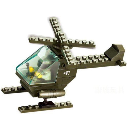 Bộ lắp ghép Trực thăng Chiến Đấu Lục Quân Sluban M38-B5700 giá tốt cho bé trai 6 tuổi, đồ chơi lắp ráp máy bay quân sự chất lượng cao.