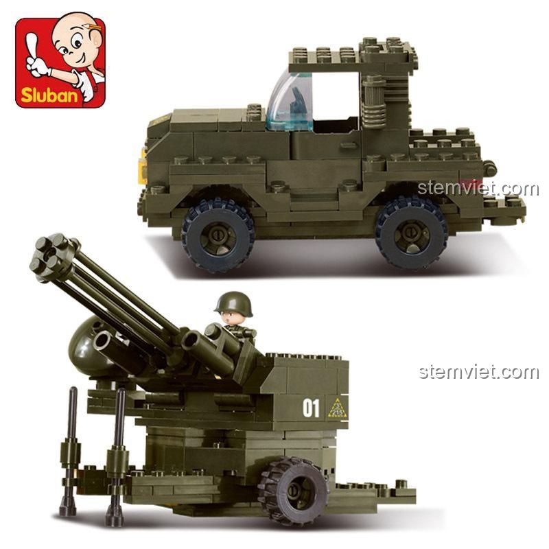 Chi tiết xe quân sự phòng không Sluban M38-B7300
