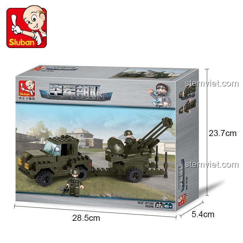 Chi tiết xe tải của bộ đồ chơi Sluban M38-B7300