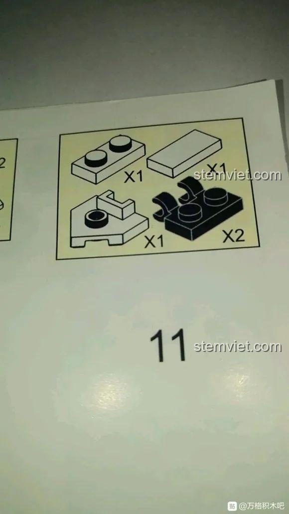 Trang hướng dẫn lắp ráp chi tiết của bộ đồ chơi Sluban Q Binh Đế Chế.