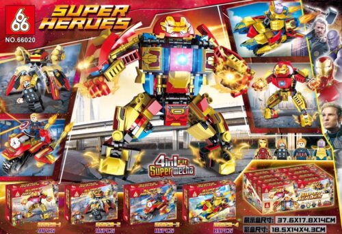 Bộ lắp ghép Sluban Super Heroes 66020 - Mô hình Iron Man Hulkbuster