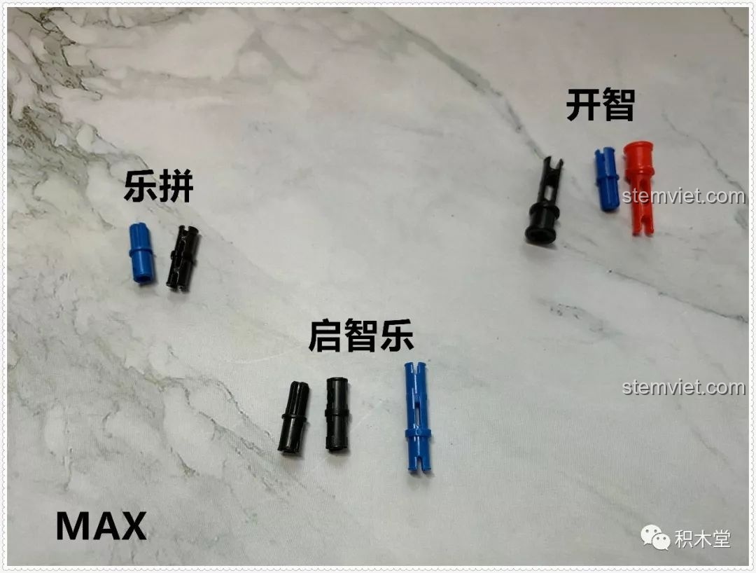 So sánh các loại chốt nối (pin) của Qizhile với các hãng khác, cho thấy sự khác biệt về thiết kế và chất lượng.