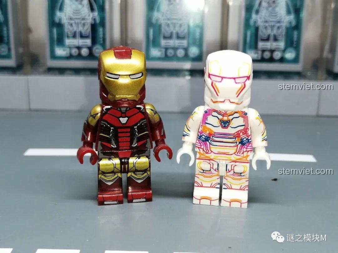 So sánh mô hình mini Iron Man MK85 KF6145 của Kopf với phiên bản cũ.