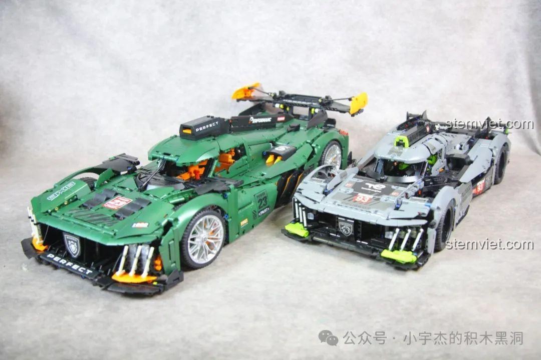 Góc nhìn tổng thể so sánh hai mô hình GULY 10616 và mô hình 1:10.