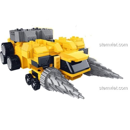 Mô hình xe công trình của bộ lắp ghép Star Diamond 82631 Miniforce Max, đồ chơi lắp ráp Star Diamond, xe công trình Max, đồ chơi biến hình cho bé trai.