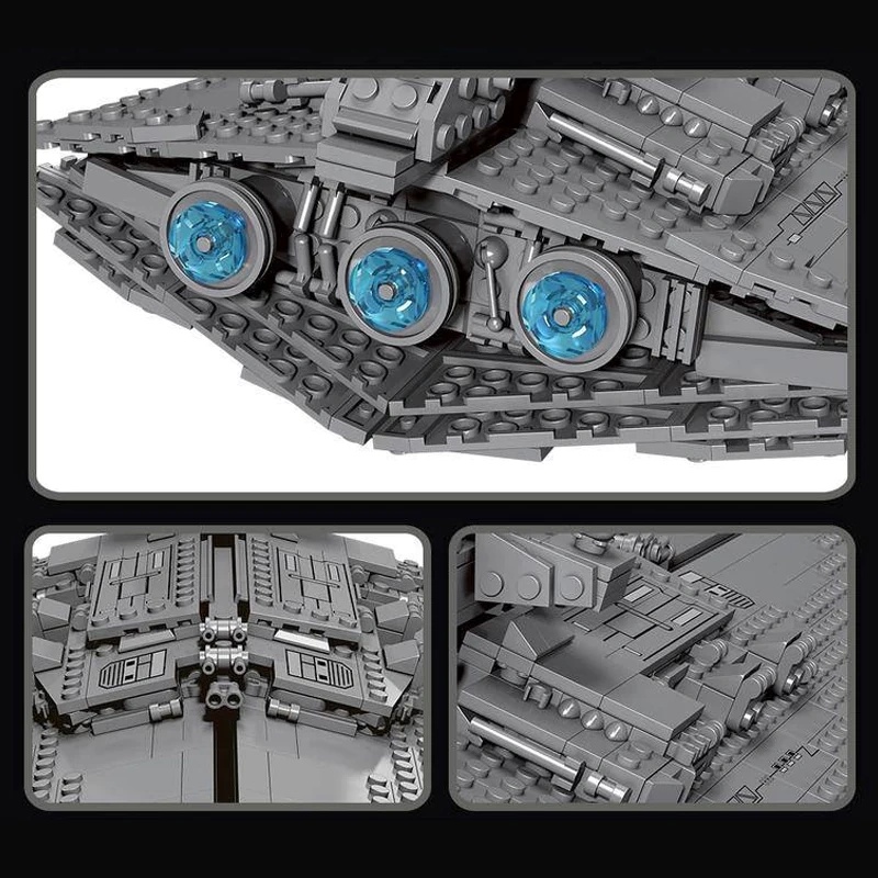 Super 18K K106 Star Destroyer bộ lắp ghép tàu chiến xám kiến trúc tinh xảo cho bé trai 6 tuổi