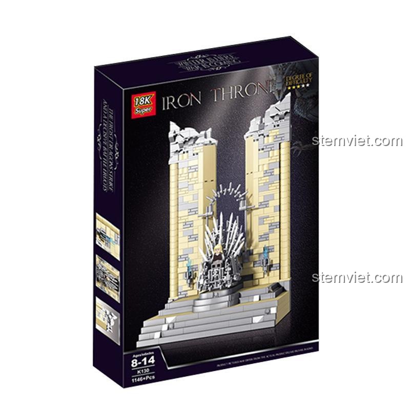 Hộp đồ chơi mô hình Ngai Sắt Super 18K K130, 1146 chi tiết, giá rẻ.