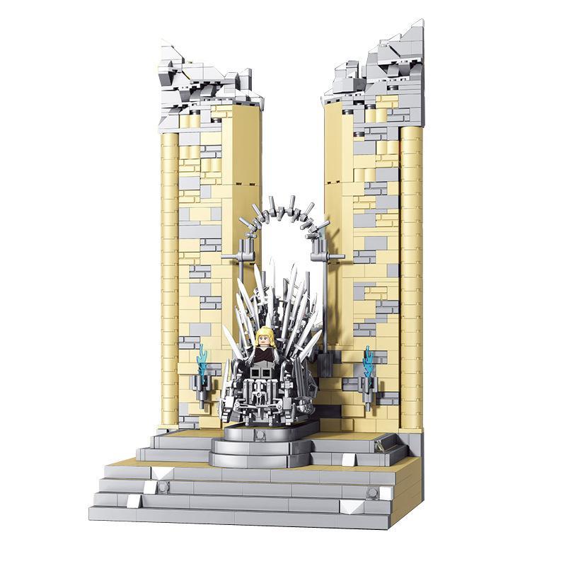 Mô hình lắp ráp Super 18K K130 Ngai Sắt trong Trò Chơi Vương Quyền, gồm 1146 mảnh, cho bé trai 8 tuổi.