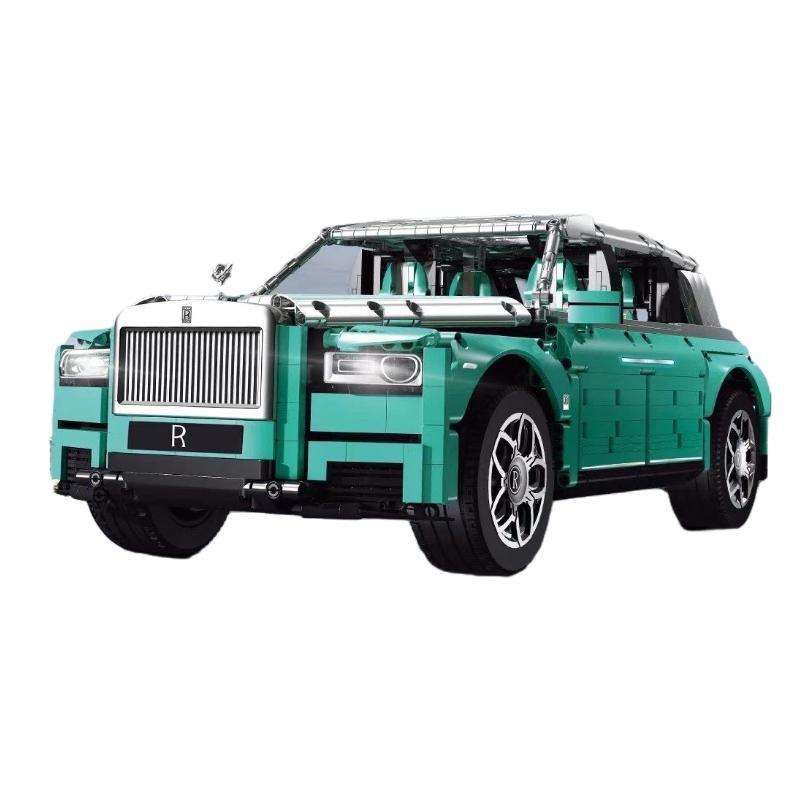 Bộ lắp ráp Rolls-Royce Cullinan Super 18K K93B màu xanh lơ, mô hình xe SUV hạng sang 3161 chi tiết, đồ chơi lắp ghép cho bé trai 8 tuổi, giá tốt.