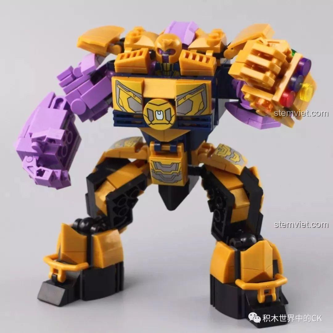 Cận cảnh Găng Tay Vô Cực của bộ đồ chơi mô hình Găng Tay Vô Cực SX 4008 với các viên đá