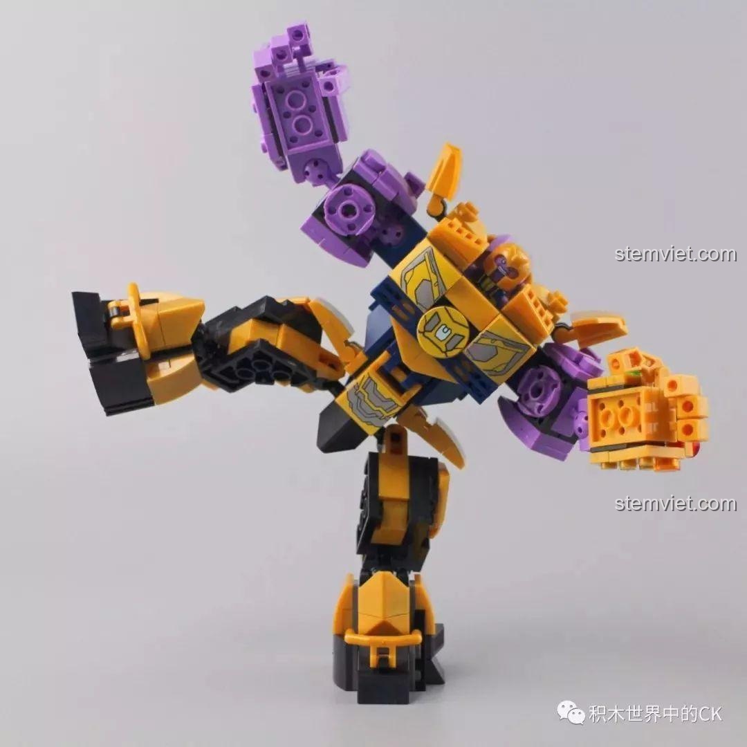 Mech Thanos SX 4008, Người Khổng Lồ Xanh và minifigure Thanos, bộ sưu tập hoàn hảo