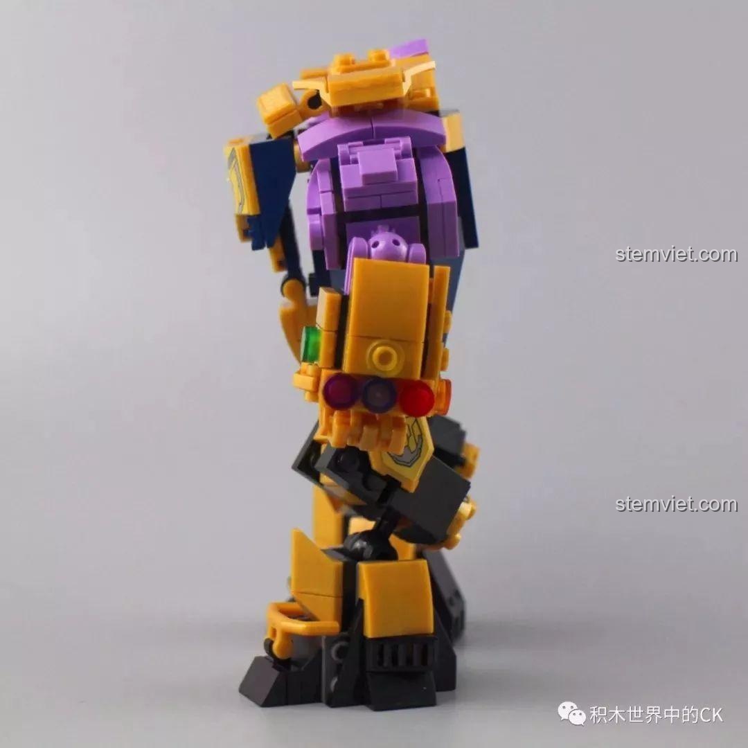 Mặt bên mô hình Mech Thanos SX4008, thể hiện khả năng tạo dáng